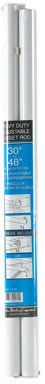 Rod Closet Adj 30-48 Wht
