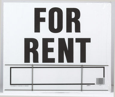 Sign For Rent 20x24"brkt