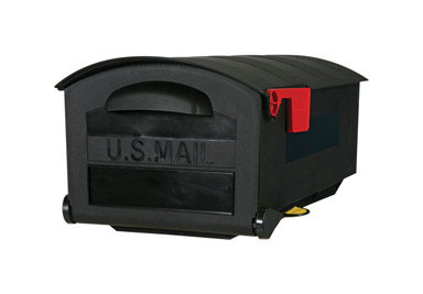 MAILBOX ROUGHNCK BLK LG