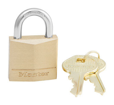 Padlock Brss 1-3/16" 1pk