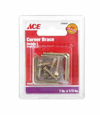 Corner Brace 1"x1/2"brs