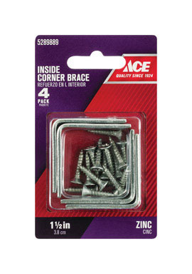 Cornr Brace 1-1/2"zn4pk