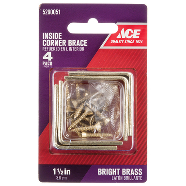 CORNER BRACE 1-1/2" BRS