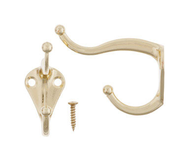 Coat Hat Hook Br Cd/2