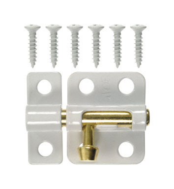 Barrel Bolt 2"wht