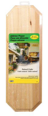 Address Plate Wood 6x17"