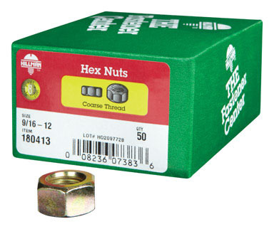 NUT HEX GR8 9/16-12 BX50