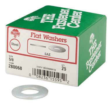 WASHER SAE FLAT5/8" BX25