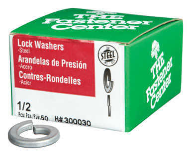 WASHER LOCK1/2"ZINC BX50