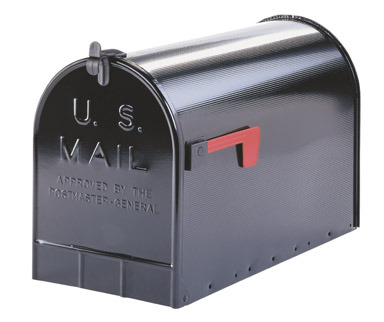 MAILBOX RURAL #3 BLACK