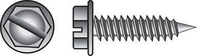 SCREW HWH SLT 8X3/4BX100