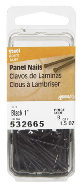 Panel Nail 1" Black 1.5