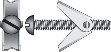 TOGGLE BOLT 3/16X3" 2PK