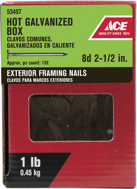 Ace Box Nail8d 2.5" Hg1#