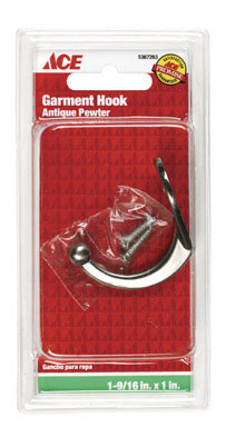 GARMENT HOOK  SM PEWTER