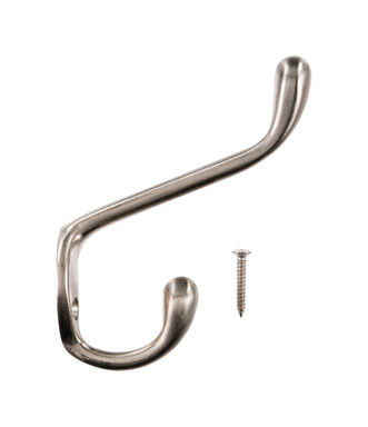 Garment Hook Lg Stn Nkl