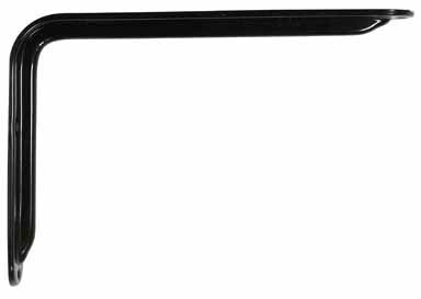 Shelf Bracket12"magn Blk