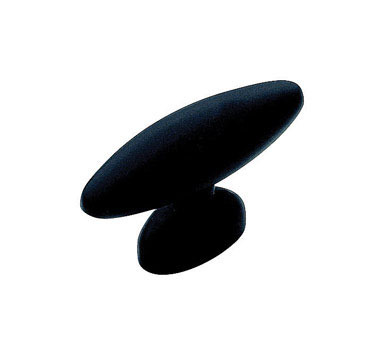 KNOB BULLET FLAT BLACK