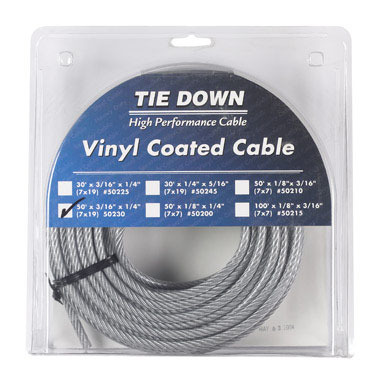 PRECUT CABLE50'3/16-1/4