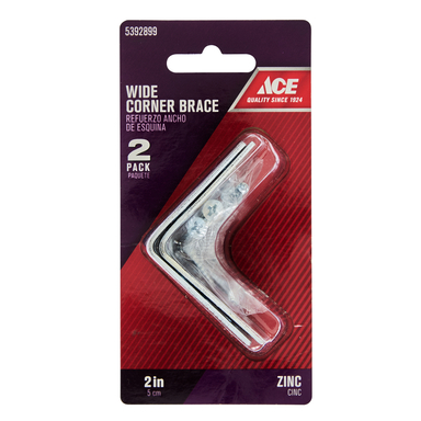 Corner Brace 2x1.5"znc