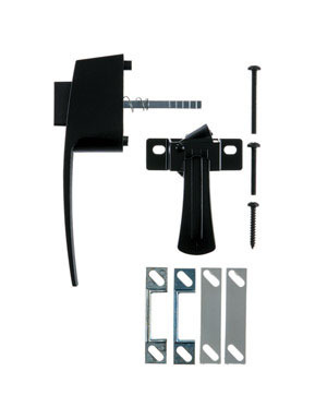 LATCH PUSHBTN 1-3/4 BLK