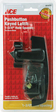 LATCH PUSHBTN KEY BLK