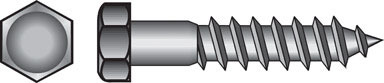 HX LAG SCRW Z 1/2X4 1/2