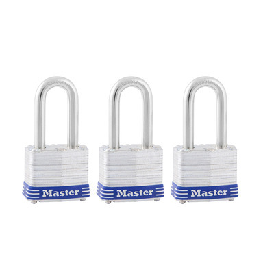 Lam Padlock 1-9/16" 3pk