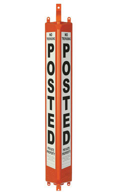SIGN NO TRESPASSING 24"