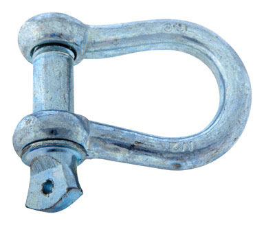 SHACKLE SCR PIN 1/2"ZINC