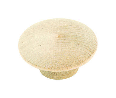 KNOB WOOD 2" ROUND