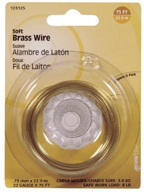 WIRE BRASS 22GA 75'