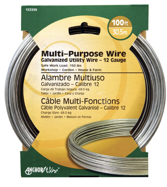 WIRE 12GA 100' GALV