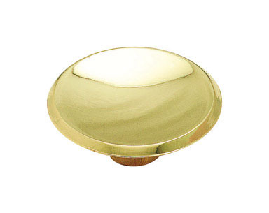 KNOB MODERN POL BRASS 2"