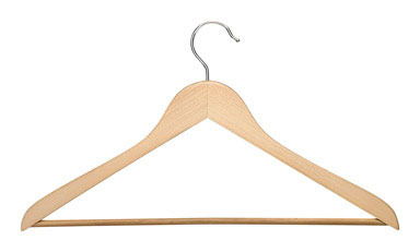 MAPLE WOOD HANGER 10PK