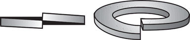 GALV SPLIT LOCKWASH 3/8