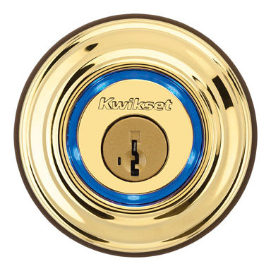 KEVO ELEC DEADBOLT BRASS