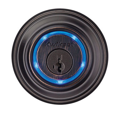 KEVO ELEC DEADBOLT BRNZ