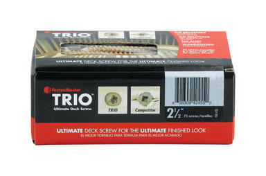 Trio Screw 2.5" Tan 75pc