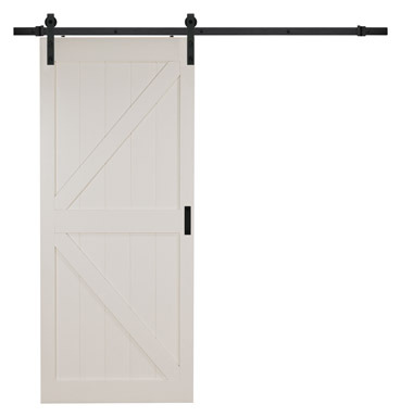 BARN DOOR K-DSGN OFF WHT