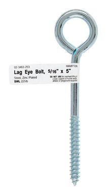 BOLT EYE LAG 5/16"X5"