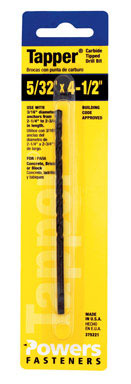 TAPPER BIT 5/32"X4-1/2"