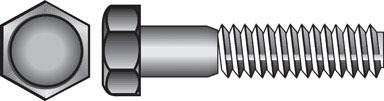 BOLT 1/4 HEX 3/4" NC SS