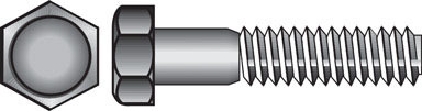 BOLT 5/16-18HEX3-1/2" SS