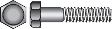 BOLT 1/2HEX4" SS