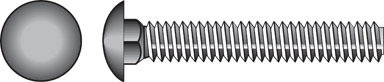 BOLT CARRIAG 1/2X2" SS