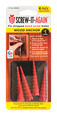 Sia Wood Anchor - 4 Pack