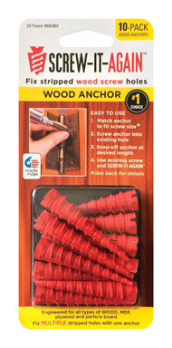 Sia Wood Anchor-10 Pack