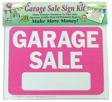 Sign Kit Garage Sale