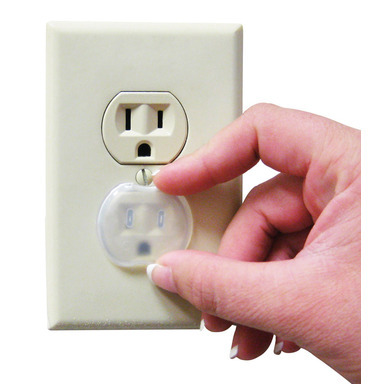 Outlet Plug Trnsluc 24pk